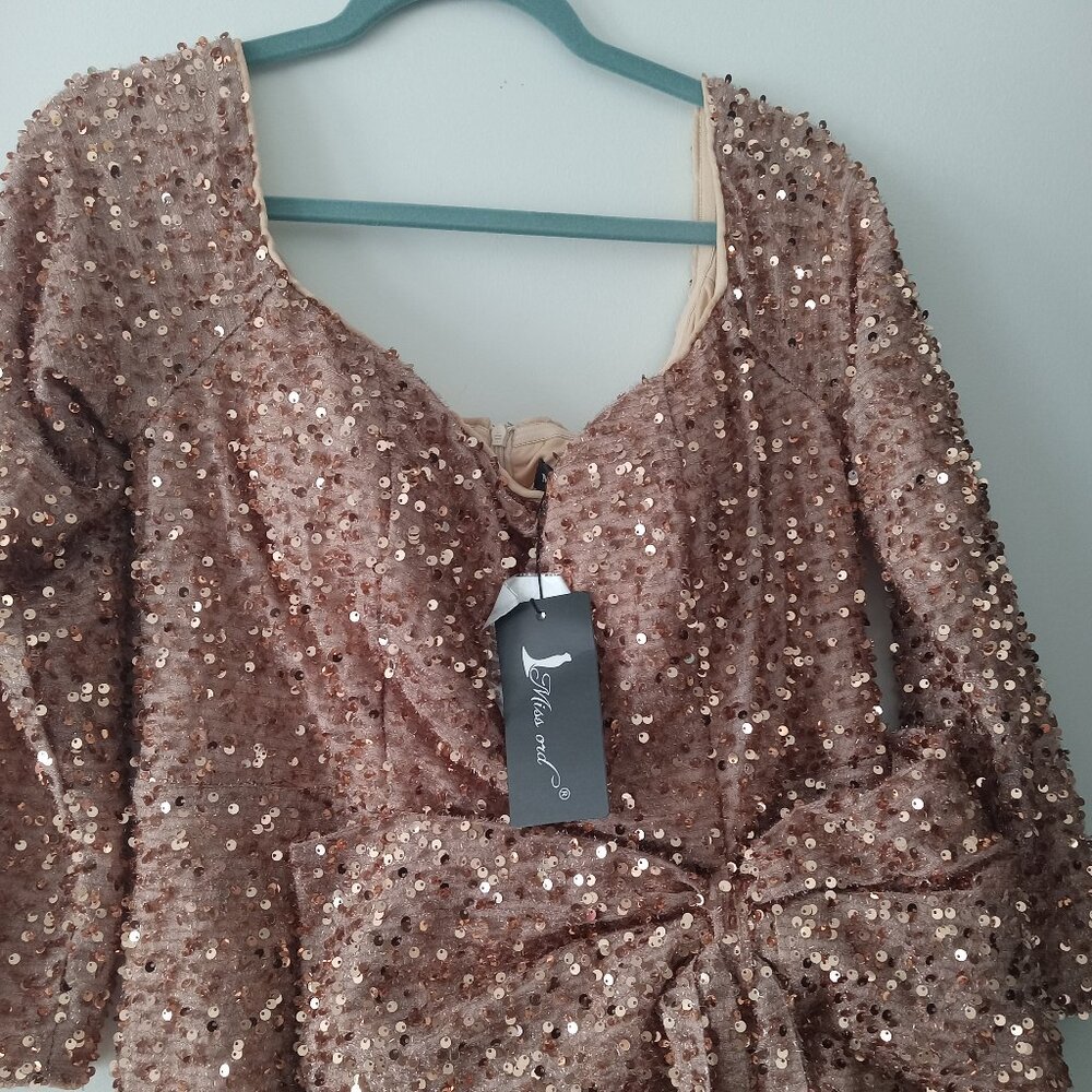 Sequin Prom Gown, 2XL